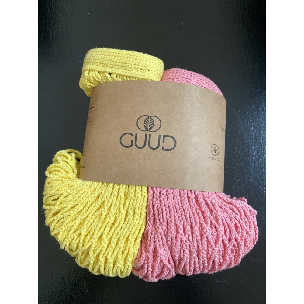 GUUD 2 Pack French Market Mesh Tote Bags
